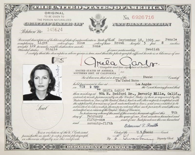 certificate of citizenship