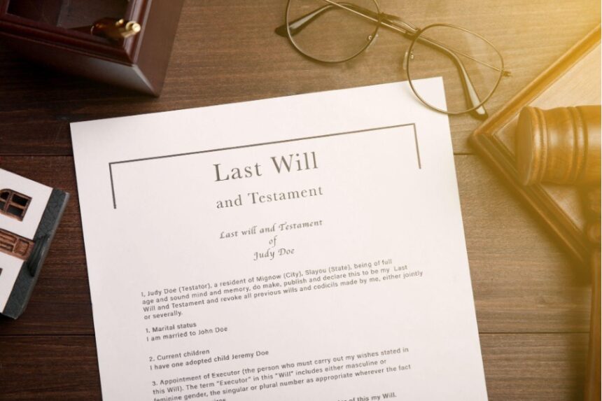 last will and testament document