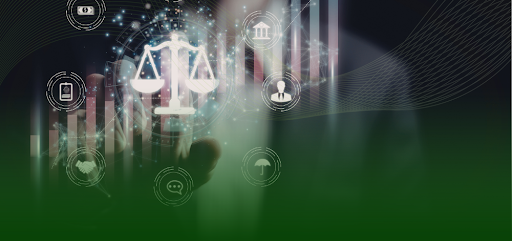 Digital legal icons, depicting eDiscovery tools and the service providers that use them