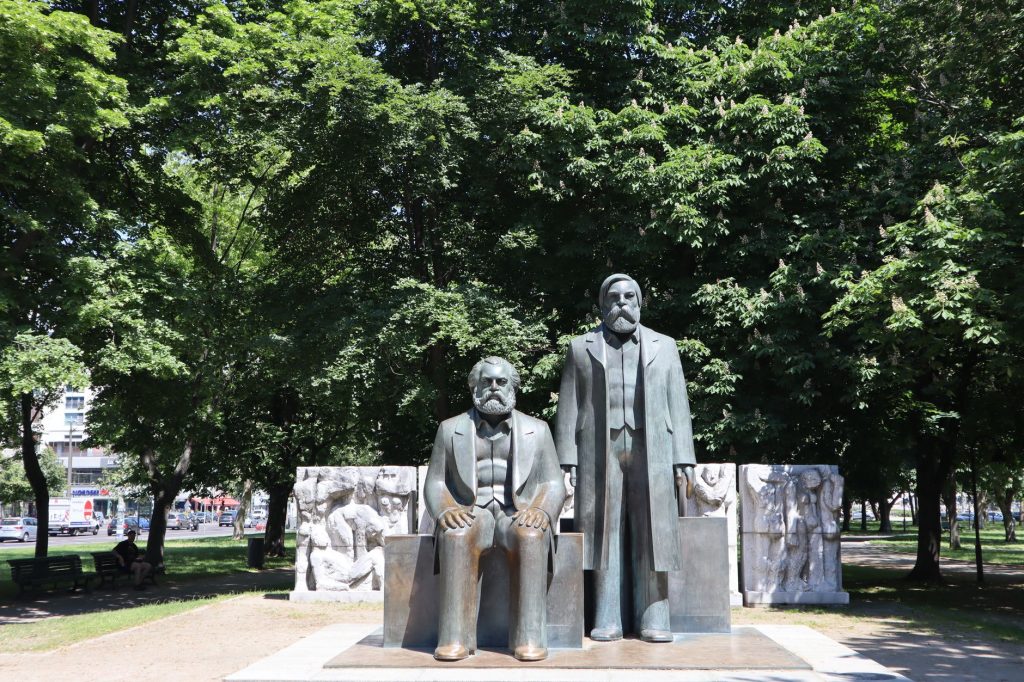 Marxist Theory of State: 2026 Exam Prep Guide (Statues of Karl Marx and Friedrich Engels in Berlin park, sunny day.)